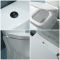 Milano Hatton - Modern Close Coupled Toilet with Soft Close Seat and Black Flush Button