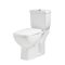 Milano Hatton - Modern Close Coupled Toilet with Soft Close Seat and Black Flush Button