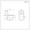 Milano Hatton - Modern Close Coupled Toilet with Soft Close Seat and Black Flush Button