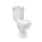 Milano Newby - Modern Corner Close Coupled Toilet with Soft Close Seat - Choice of Flush Button Finish