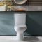Milano Ballam - Modern S-Trap Close Coupled Toilet with Soft Close Seat - Choice of Flush Button Finish