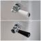 Milano Towneley - Traditional Close Coupled Toilet with Cistern and Wooden Seat - Choice of Flush Lever