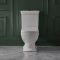 Milano Sandringham - Traditional Close Coupled Toilet with Cistern, Soft Close Seat and Black Flush Button