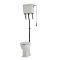 Milano Richmond - Traditional Comfort Height High Level Toilet with Cistern and White Seat - Choice of Finish