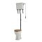 Milano Richmond - Traditional Comfort Height High Level Toilet with Cistern and Oak Seat - Choice of Finish