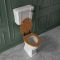 Milano Richmond - Traditional Comfort Height Low Level Toilet with Cistern and Oak Seat - Choice of Finish