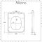 Milano Longton - White Soft Close Quick Release Top Fix Toilet Seat