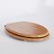 Milano Richmond - Traditional Oak Soft Close Toilet Seat with Black Hinges