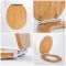 Milano Richmond - Traditional Oak Soft Close Toilet Seat with Chrome Hinges