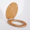 Milano Richmond - Traditional Oak Soft Close Toilet Seat with Chrome Hinges