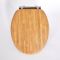 Milano Richmond - Traditional Oak Soft Close Toilet Seat with Chrome Hinges