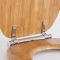 Milano Richmond - Traditional Oak Soft Close Toilet Seat with Chrome Hinges