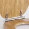 Milano Richmond - Traditional Oak Soft Close Toilet Seat with Chrome Hinges