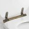 Milano Richmond - Traditional White Soft Close Toilet Seat with Brushed Gold Hinges