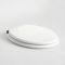 Milano Richmond - Traditional White Soft Close Toilet Seat with Black Hinges