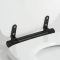 Milano Richmond - Traditional White Soft Close Toilet Seat with Black Hinges