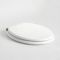 Milano Richmond - Traditional White Soft Close Toilet Seat with Oil Rubbed Bronze Hinges