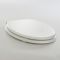Milano Richmond - Traditional White Soft Close Toilet Seat with Brushed Brass Hinges