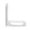 Milano Dalton - Back to Wall White Soft Close Quick Release Top Fix Toilet Seat