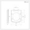 Milano Dalton - Back to Wall White Soft Close Quick Release Top Fix Toilet Seat