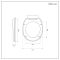 Milano Newby - Back to Wall White Soft Close Toilet Seat