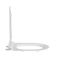 Milano Marbury - Back to Wall White Soft Close Quick Release Top Fix Toilet Seat