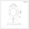 Milano Marbury - Back to Wall White Soft Close Quick Release Top Fix Toilet Seat
