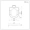 Milano Hatfield - Close Coupled White Soft Close Quick Release Top Fix Toilet Seat