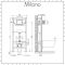 Milano - Wall Hung Fixing Frame and Cistern - 1150mm x 500mm