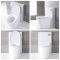 Milano Arca - White 500mm Back to Wall WC Unit (Excluding Pan)