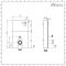 Milano Arca - White 500mm Back to Wall WC Unit (Excluding Pan)