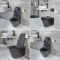Milano Nero - Wall Hung Toilet with Soft Close Seat - Black
