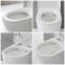 Milano Irwell - White Modern Round Rimless Wall Hung Toilet with Soft Close Seat