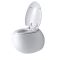 Milano Mellor - White Modern Round Wall Hung Toilet with Soft Close Seat
