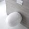Milano Mellor - White Modern Round Wall Hung Toilet with Soft Close Seat