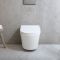 Milano Elements - Modern Round Wall Hung Toilet with Soft Close Seat - Choice of Finish
