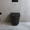 Milano Elements - Modern Round Wall Hung Toilet with Soft Close Seat - Choice of Finish