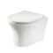 Milano Marbury - White Modern Wall Hung Toilet with Soft Close Seat