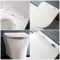 Milano Marbury - White Modern Wall Hung Toilet with Soft Close Seat