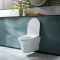 Milano Marbury - White Modern Wall Hung Toilet with Soft Close Seat