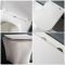 Milano Avenham - White Modern Wall Hung Toilet with Soft Close Seat