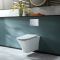 Milano Avenham - White Modern Wall Hung Toilet with Soft Close Seat