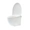 Milano Sutton - White Modern Wall Hung Toilet with Soft Close Seat