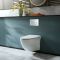 Milano Sutton - White Modern Wall Hung Toilet with Soft Close Seat