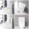 Milano Arca - White 500mm Compact WC Unit with Back to Wall Japanese Bidet Toilet