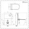 Milano Arca - White 500mm Compact WC Unit with Back to Wall Japanese Bidet Toilet