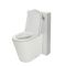 Milano Arca - White 500mm Compact WC Unit with Rivington Toilet
