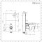 Milano Arca - White 500mm Compact WC Unit with Rivington Toilet