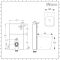 Milano Arca - White 500mm Back to Wall Complete WC Unit with Back to Wall Toilet and Soft Close Seat