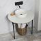 Milano Santo - Black Washstand with Countertop - Choice of Finish and Basin